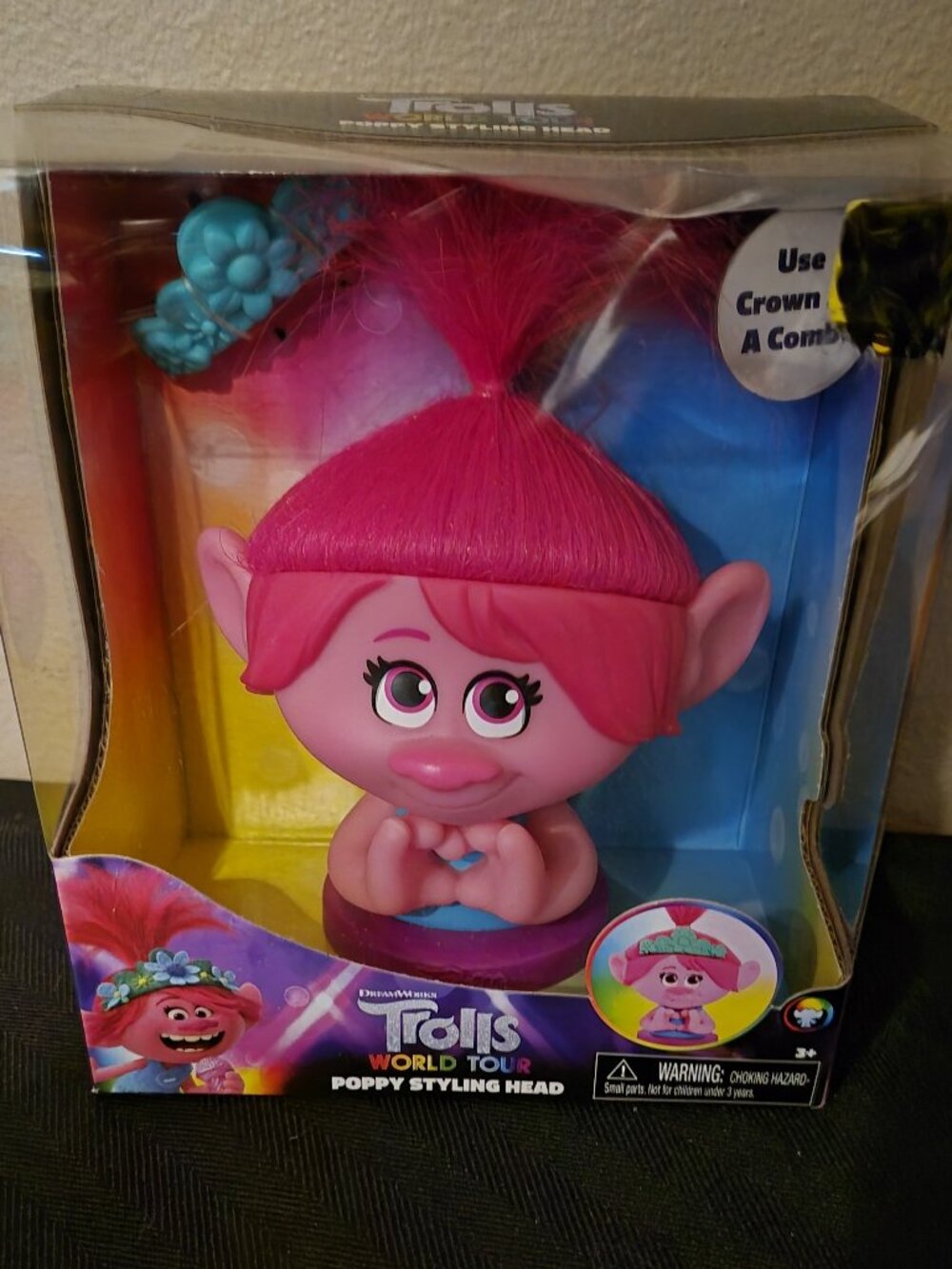 Trolls World Tour Poppy Styling Head New in Box